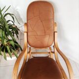 Rockingchair wood and leather