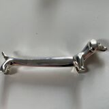 Vintage silver-plated dachshund knife rest