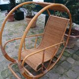 Circular Rocking Chair, MCM, 1960s, Italy