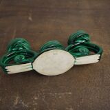 Green ceramic Vallauris Bougeoir