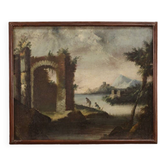 Peinture de paysage italienne du XVIIIe siècle