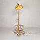 Bamboo floor lamp, 1950s