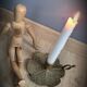 Brass candle holder flowers