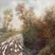 Rural landscape, oil on canvas signed F Baron