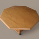 handcrafted solid wood octagonal table
