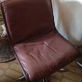 Set of four leather chairs Wilkhahn Germany design 1981