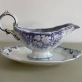 Purple Sarreguemines sauceboat Jardinière model staples