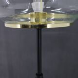 1970s Pair of Glass Brass Floor Lamps by Kamenicky Senov , Czechoslovakia