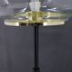 1970s Pair of Glass Brass Floor Lamps by Kamenicky Senov , Czechoslovakia