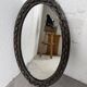 Miroir brutaliste ovale « chaine » 1950