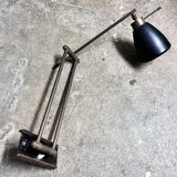 Brass arm wall lamp, 1950s