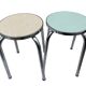 Set of 2 vintage formica stools