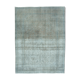 Handwoven persian overdyed 295 cm x 383 cm grey wool carpet