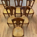6 Camaret beech chairs