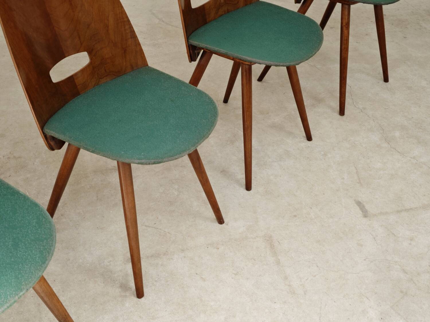 Set of 4 Lollipop chairs by Frantisek Jirak for Tatra 1960