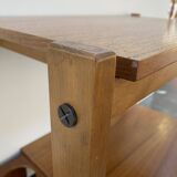 Scandinavian teak bar serving table