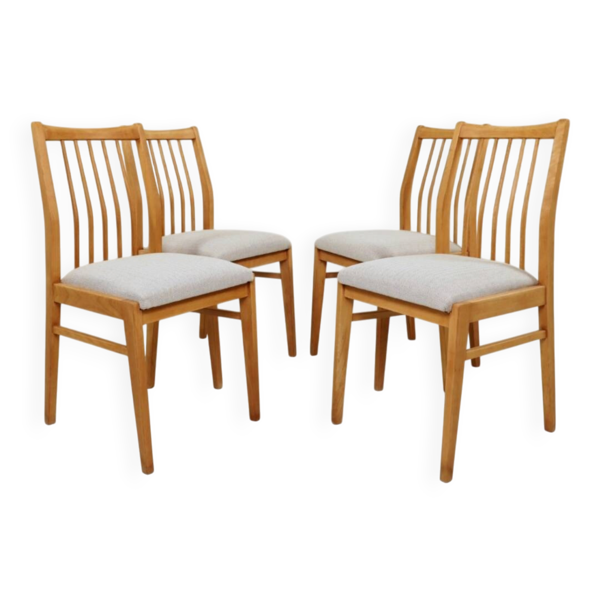 Scandinavian heritage herringbone dining chairs