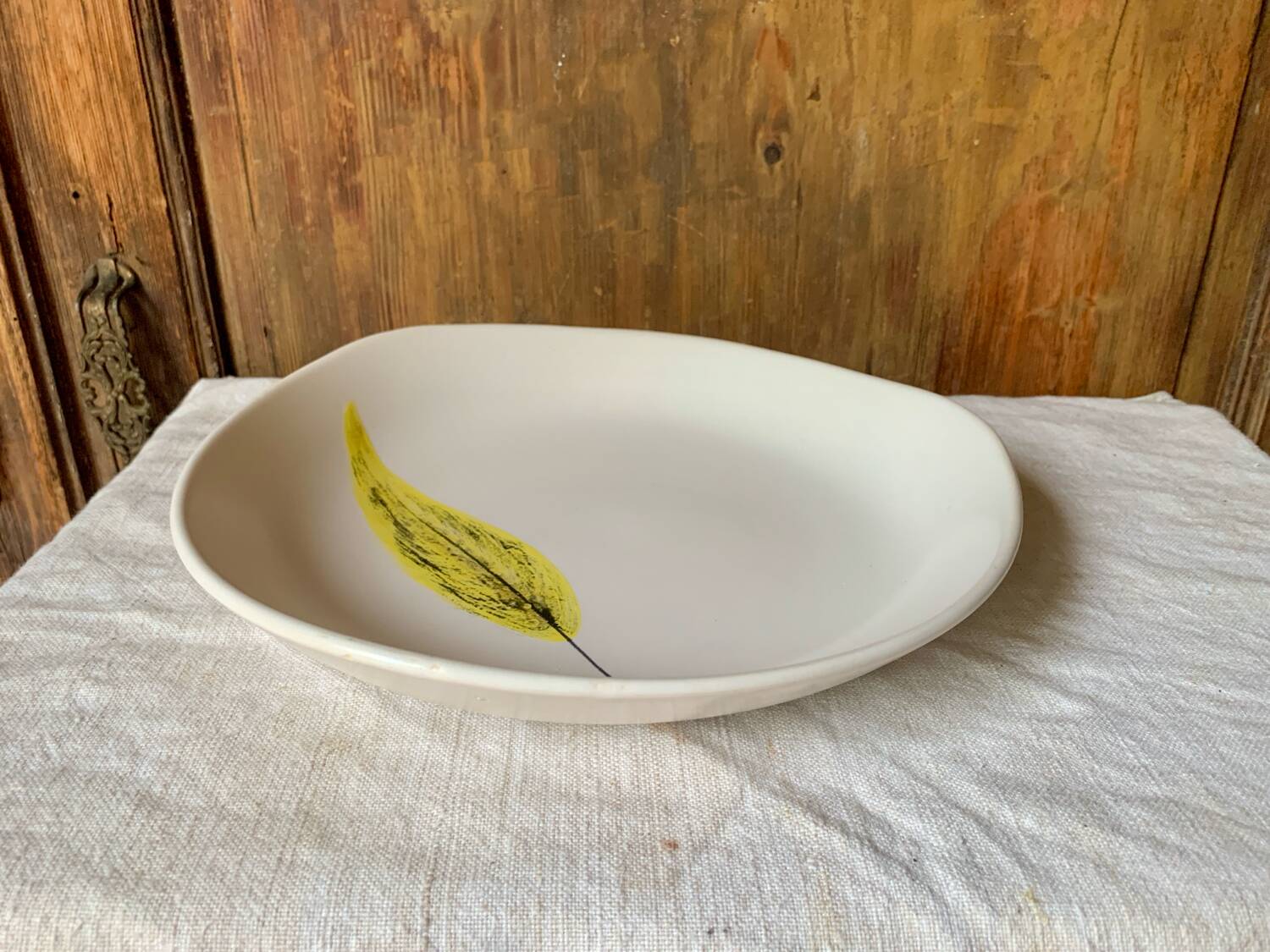 Niderviller 1960 Plume free-form semi-hollow dish
