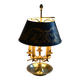 Large five-light bouillotte lamp in bronze Empire style.