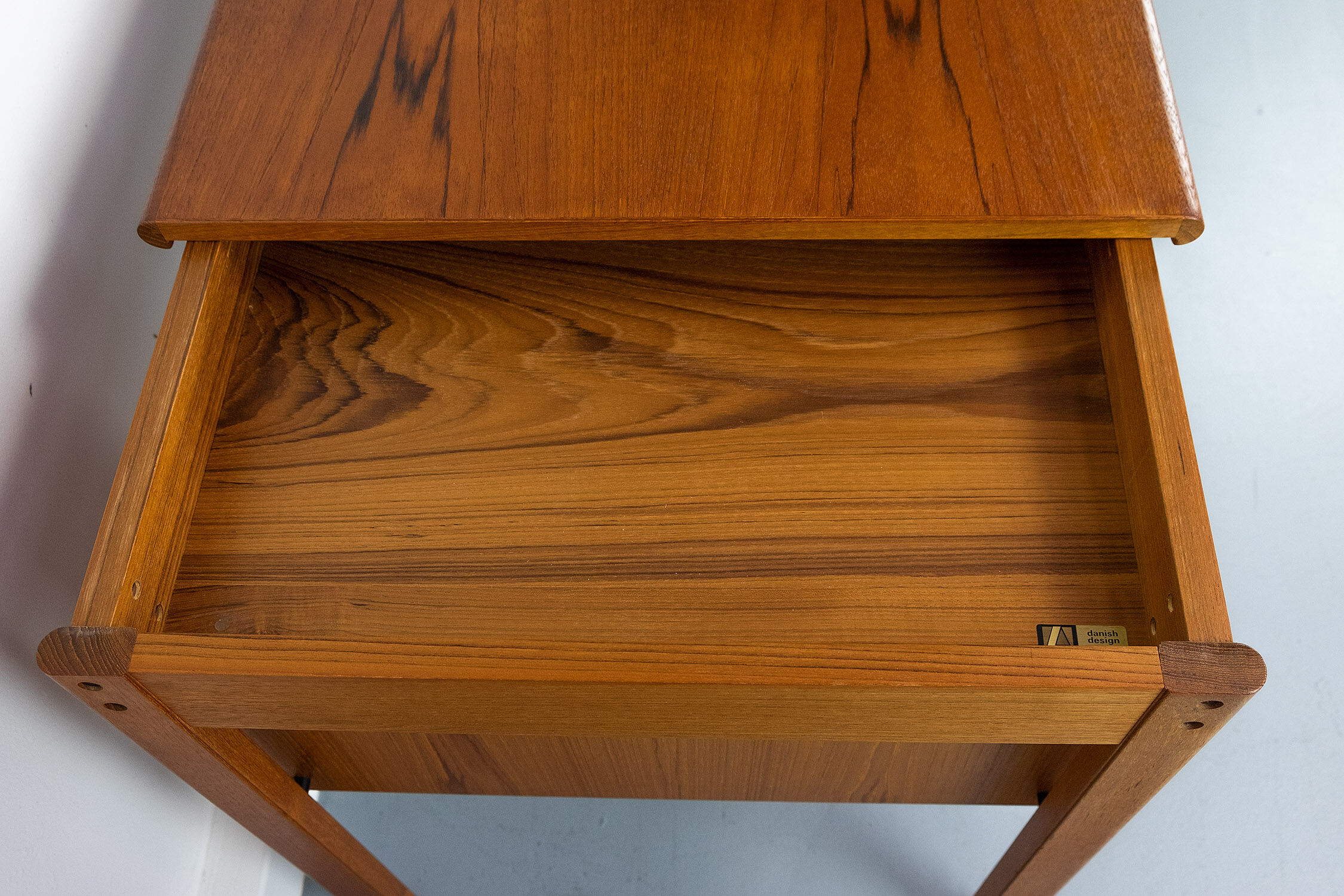 Teak Desk with movable table top by Løvig, 1960s