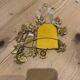 Ornamental brass mirror