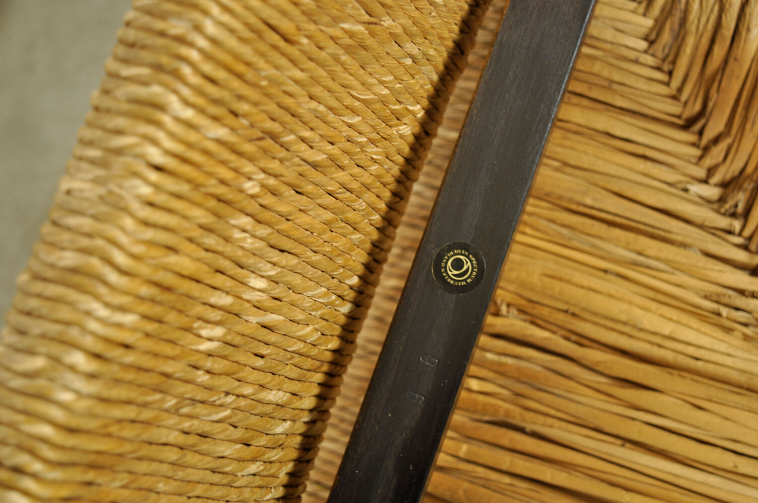 Set of 6 dining chairs with wicker seats by Martin Visser and produced by ‘t Spectrum, 1970s