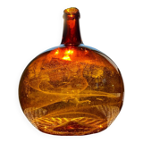 Dame-jeanne ancienne ambrée 4-5L