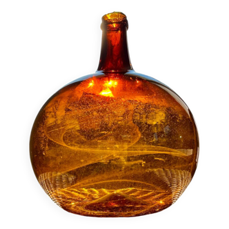 Dame-jeanne ancienne ambrée 4-5L