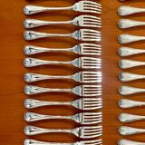 Christofle Malmaison, 12 fish cutlery sets, 24 pieces, new condition