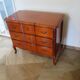 3-drawer chest of drawers in Louis XV style cherry wood, 1980s