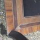 Dressing table in blackened wood and marquetry, Napoleon III period