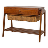 Table console en teck du milieu du siècle, Danemark, années 1970