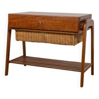 Table console en teck du milieu du siècle, Danemark, années 1970