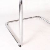 Pair of wicker and metal armchairs