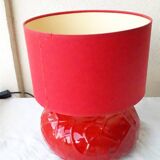 Red ceramic lamp