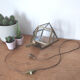 Brass polygon lamp