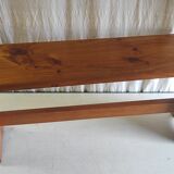 Solid wood bench - mid 20th century