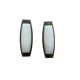 Pair of Veca Fontana wall sconces in smoked and white glass.