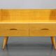 1960s Chest of Drawers with Glass Shelf ,Czechoslovakia