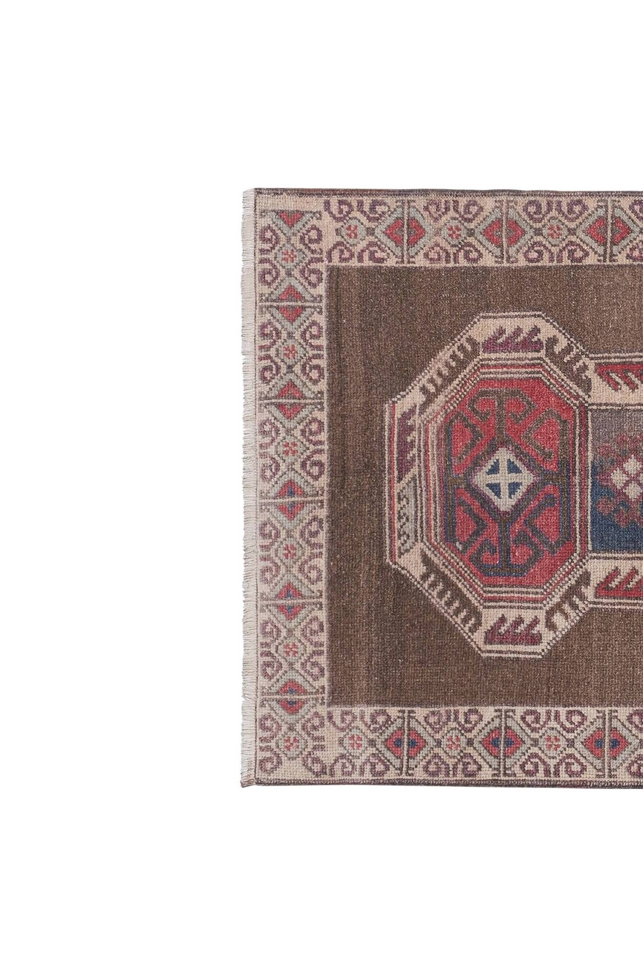 Tapis Oushak turc vintage 91x160 cm