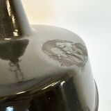 Black enamel industrial pendant lamp, 1950s