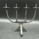 Brutalist Candle Holder Candlestick 4 Candles in Wrought Iron 60s/70s