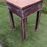 Patinated farmhouse stool