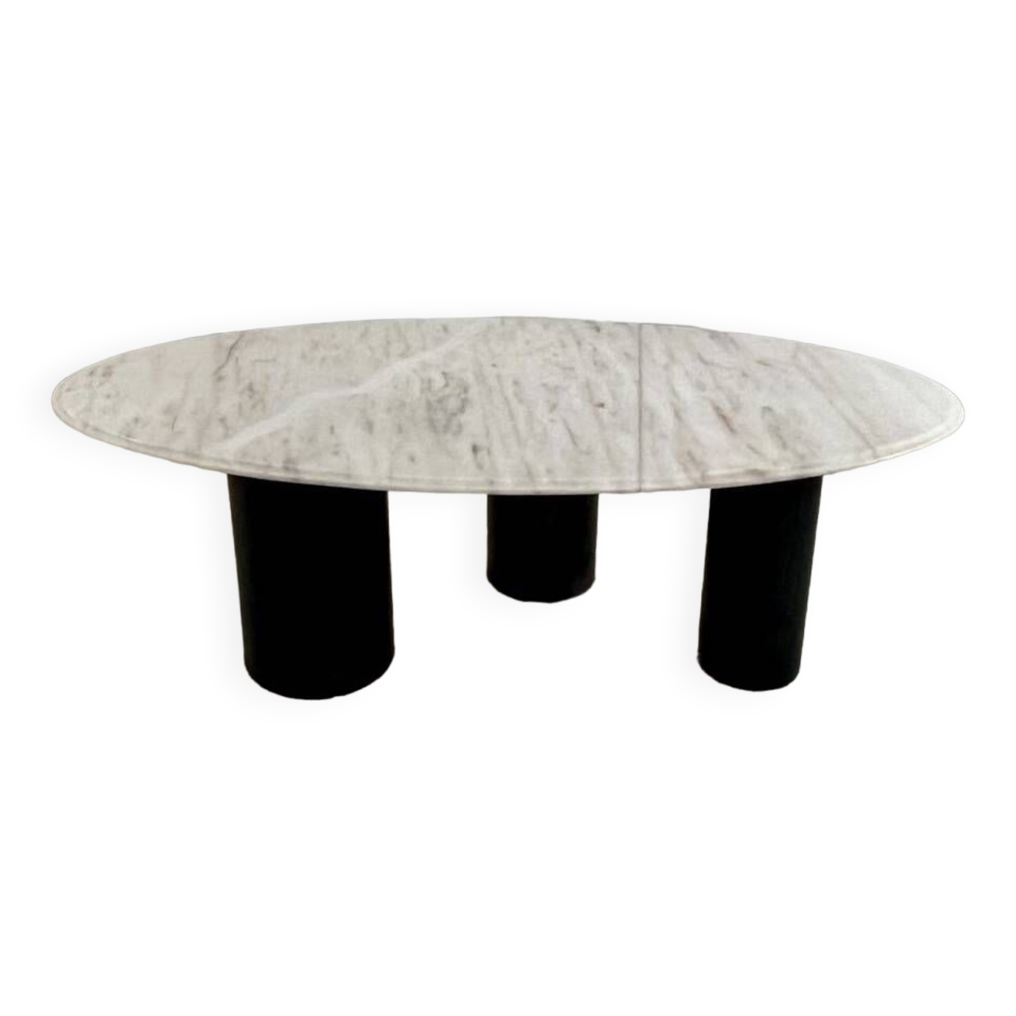 Table basse en marbre et pieds acier