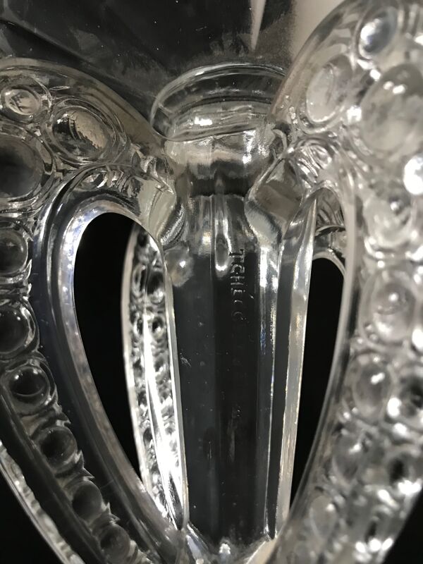Tchécoslovaquie - Coupe À Fruits Sur Pied - moderne milieu De Siècle - Cristal - (Ref 681)