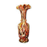 Vase Clichy moucheté verre soufflé