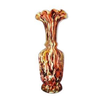 Clichy speckled blown glass vase