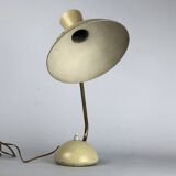 Midcentury Italian lacquer and brass table lamp from 50s