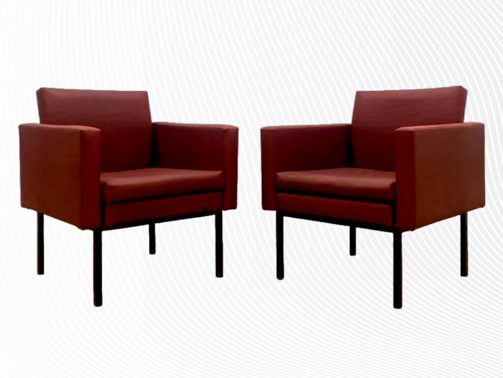 Pair of Retro Industrial Armchairs, 1970s, Czechoslovakia