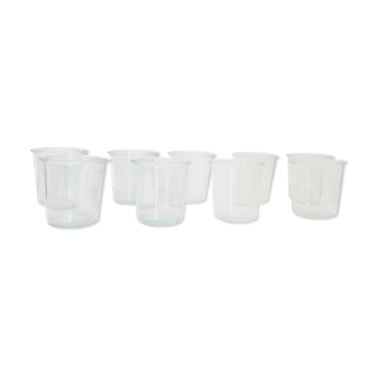 9 anciens pots à confiture